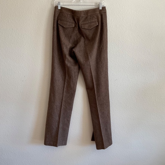 Theory Tensley Wool and Silk Blend Flared Trousers - Picture 2 of 6